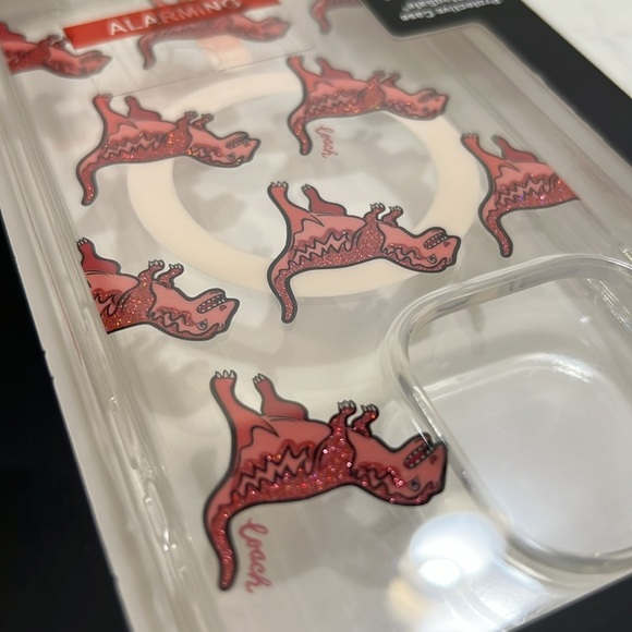 Coach Red Dinosaur Pattern Phone Case - Picture 10 of 10